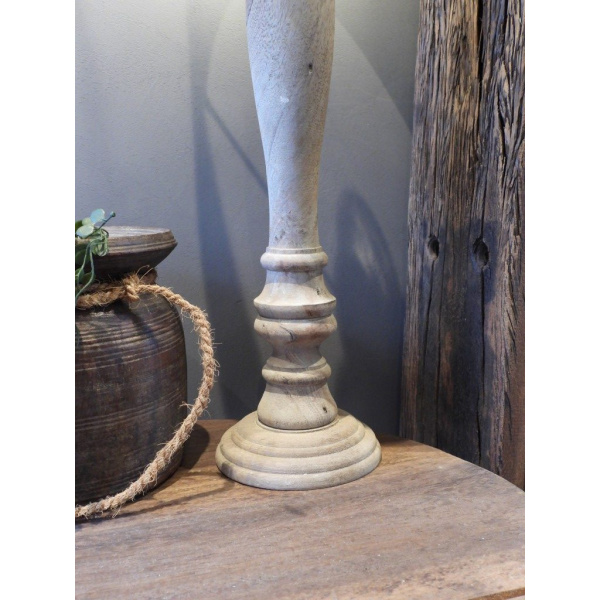 Landelijke houten lampenvoet 53,5cm: zonder lampenkap | Erve Smit Landelijke decoratie