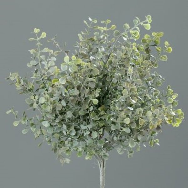 Mint- busch 27 cm frosted flocked | Erve Smit Landelijke decoratie