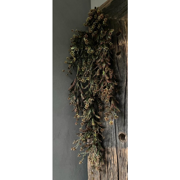 Brynxz hanger blad fijn Bruin 78 cm