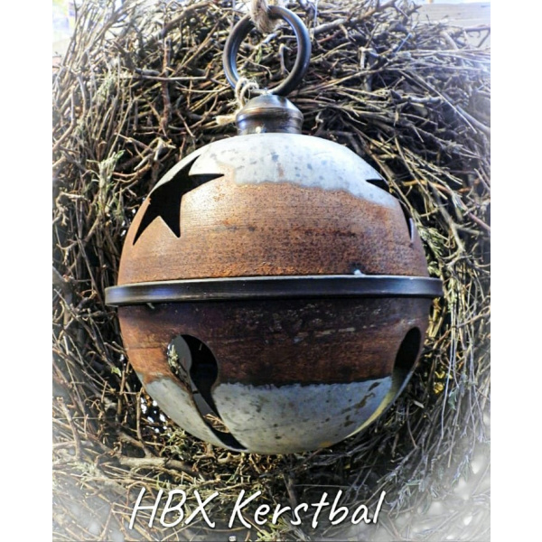 IJzeren HBX Kerstbal | Erve Smit Landelijke decoratie