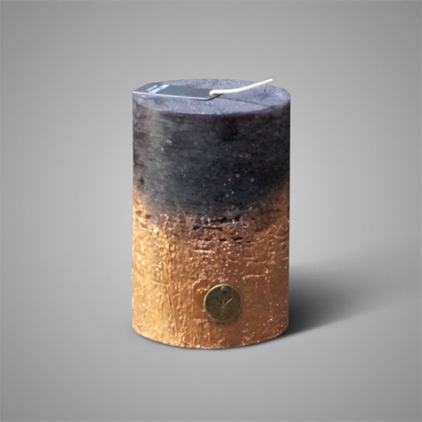 Rustic Candle Black Copper Dirty Fading ⌀ 10 x H 15 | Erve Smit Landelijke decoratie