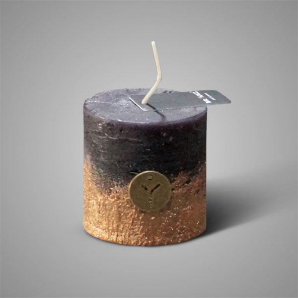 Rustic Candle Black Copper Dirty Fading ⌀ 7 x H 7 | Erve Smit Landelijke decoratie