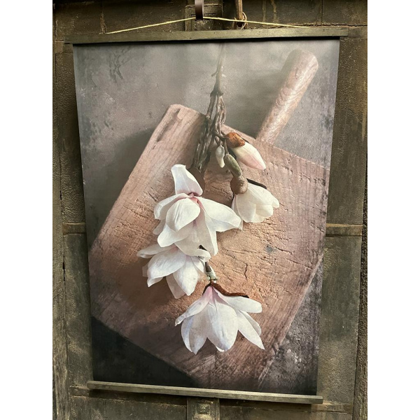 Tuinposter – Wanddoek Witte Mangolia